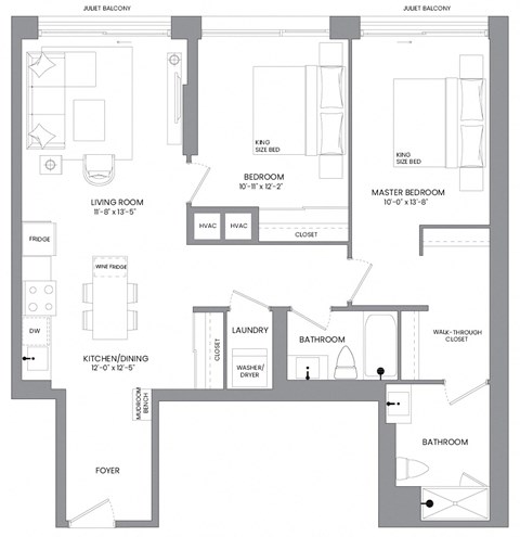 a floor plan of a house with an open floor plan